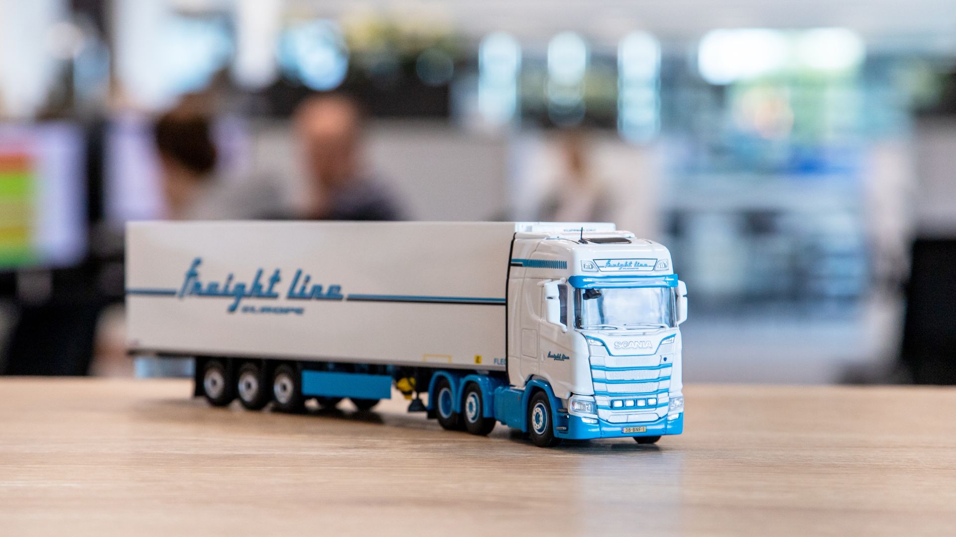 Miniatuur trailer Freight Line Europe Miniatuur trailer Freight Line Europe